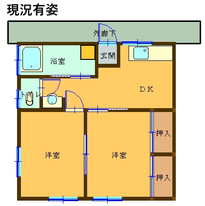 【大黒町】大黒町アパート　２０２号室